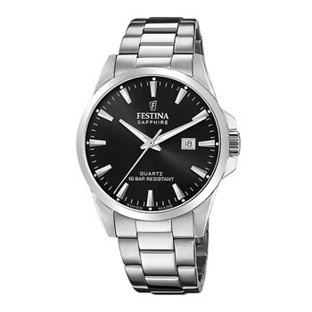Montre Festina acier cadran noir
Collection Swiss Made