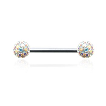 Swarovski kristallen tepelpiercing schroef 1,6mm
