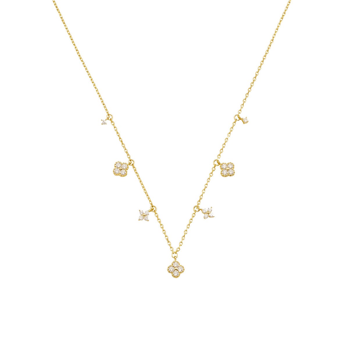 Collier Agatha Beloved pampilles dorées
