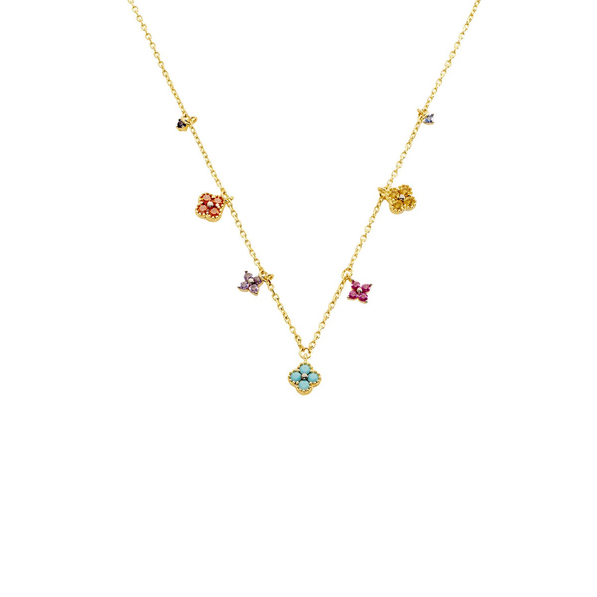Collier Agatha Beloved pampilles multicolores