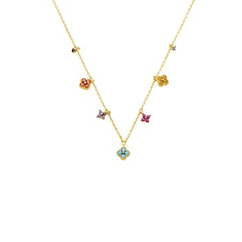 Collier Agatha Beloved pampilles multicolores