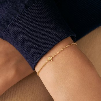 Bracelet souple Agatha Ourse doré