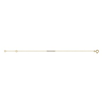 Bracelet Brillaxis barrette or jaune oxydes