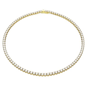 Collier Swarovski Matrix Tennis doré M