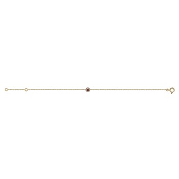 Bracelet Brillaxis or jaune 18 carats rubis diamants