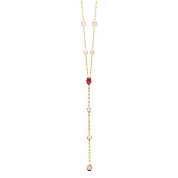 Collier Brillaxis en Y et oxydes de zirconium