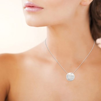 Collier brillaxis argent et nacre