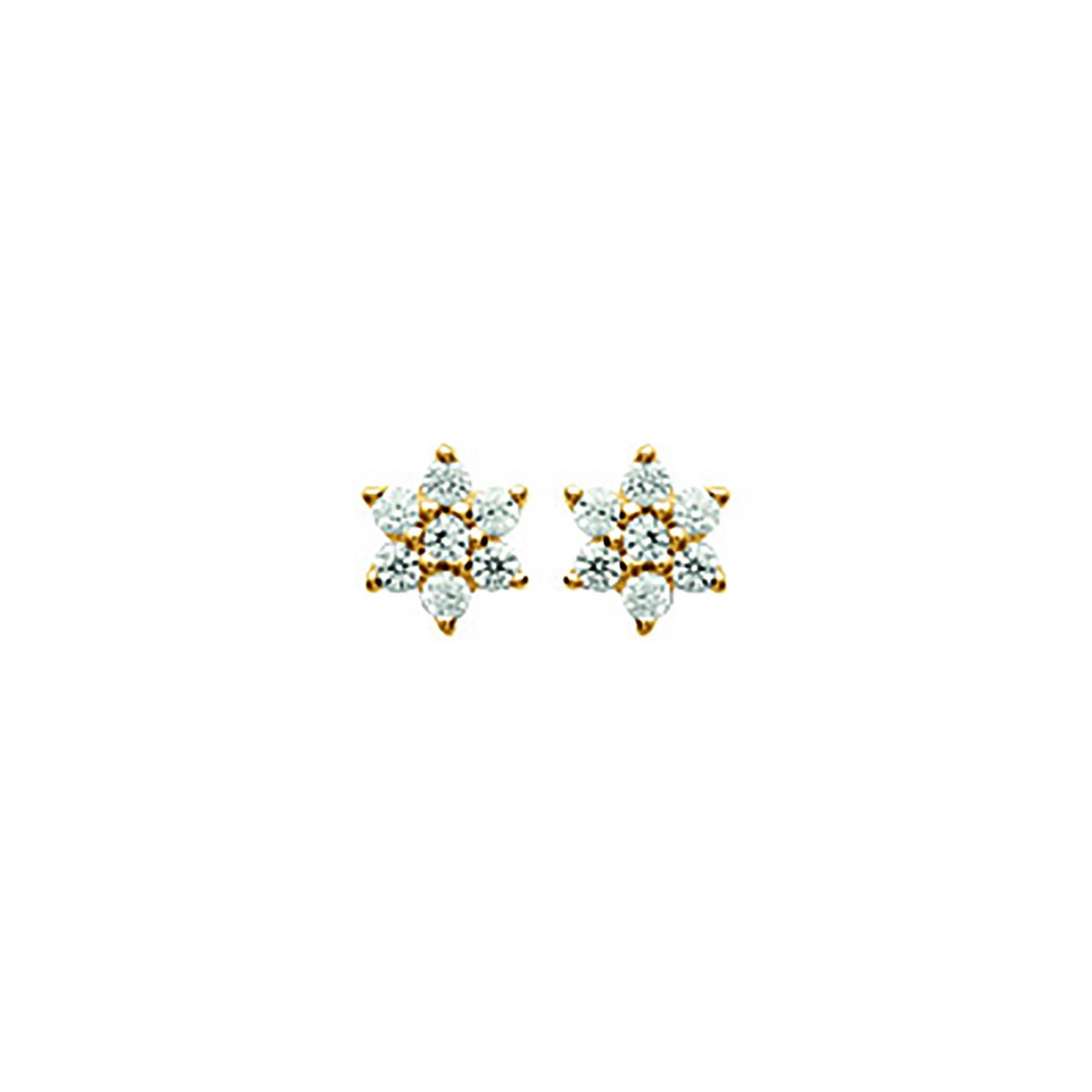 Boucles d'oreilles Brillaxis étoiles
plaqué or oxydes de zirconium