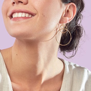 Boucles d'oreilles Agatha Cassini dorée