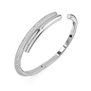 Bracelet-Jonc Swarovski Dextera Blanc Taille M
