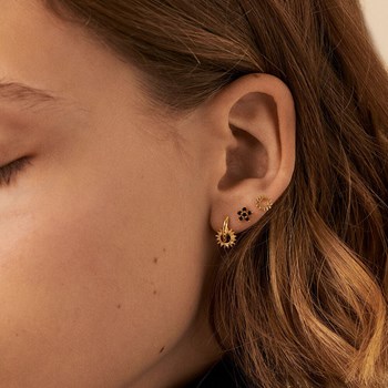 Piercing puce Agatha Minisol argent doré