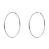 Boucles d'oreilles créoles Agatha argent 40 mm - vue V1
