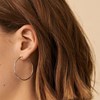 Boucles d'oreilles créoles Agatha argent 40 mm - vue V2