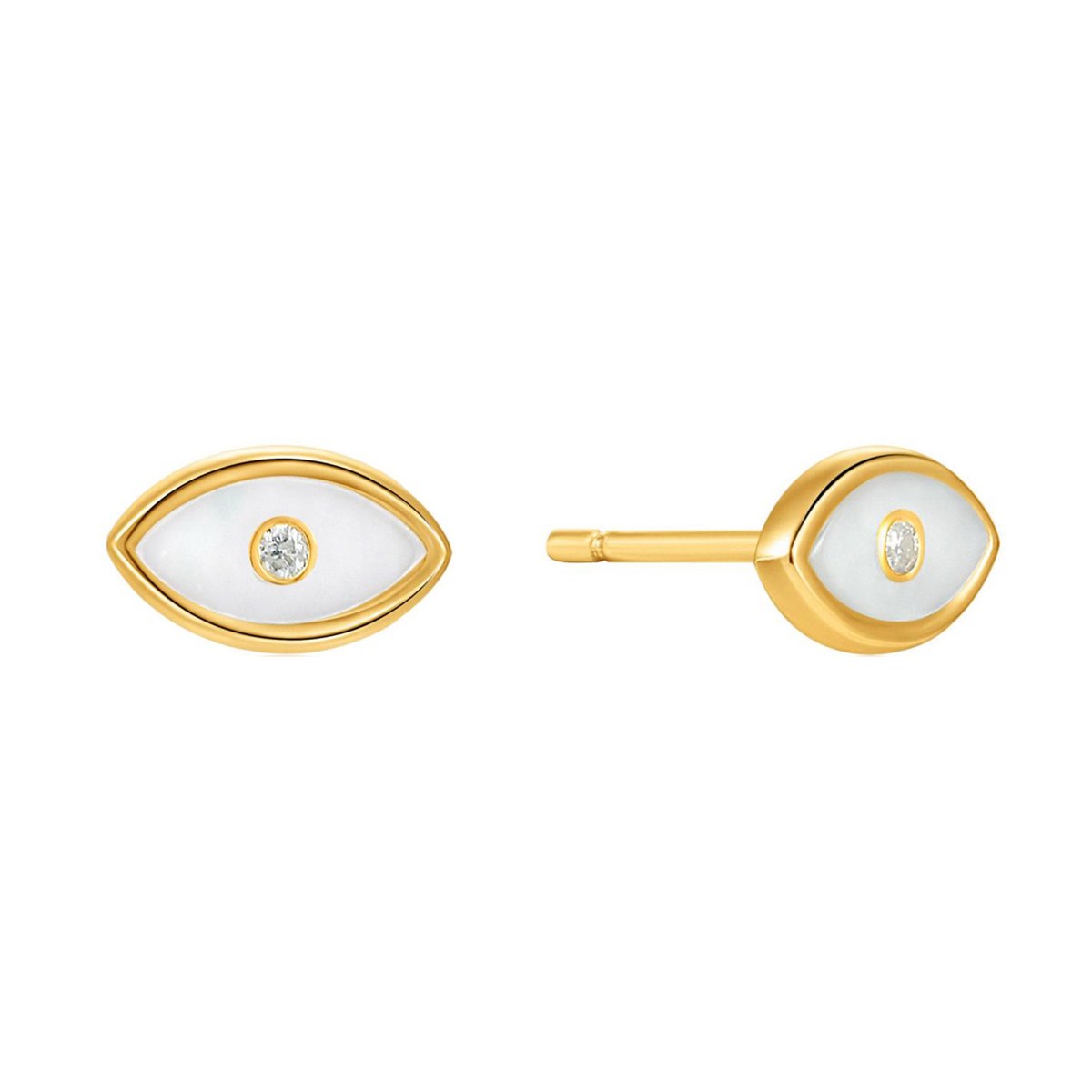 Boucles d'oreilles puces Ania Haie Wild Soul Evil Ey_x000D_
e doré