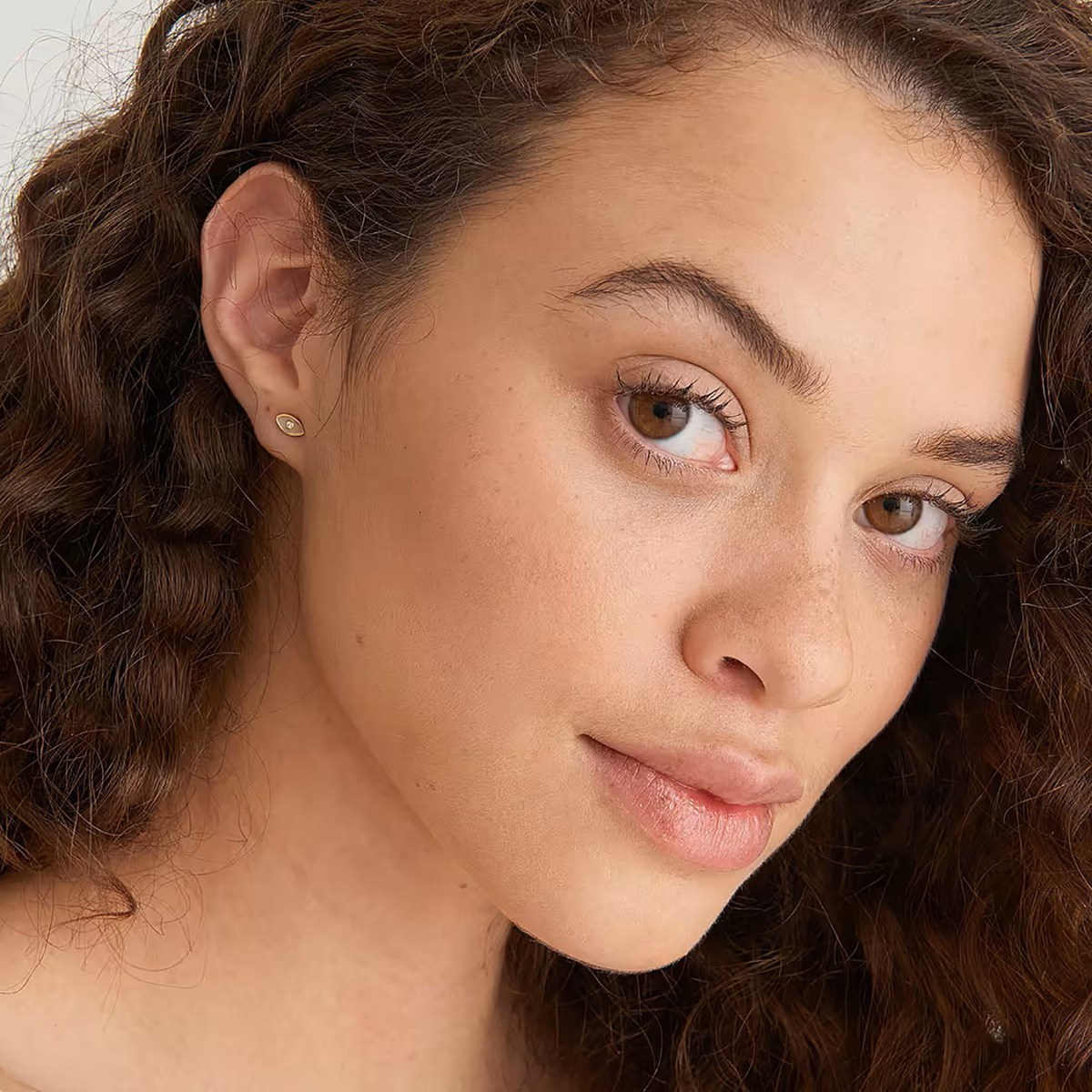 Boucles d'oreilles puces Ania Haie Wild Soul Evil Ey_x000D_
e doré - vue 2