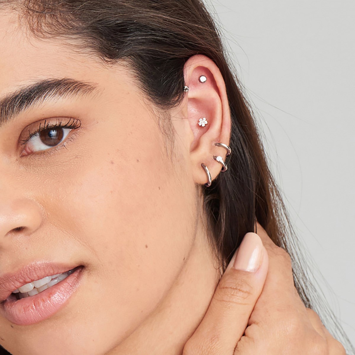 Boucle d'oreille individuelle Ania Haie Ear Edit Dis_x000D_
c argent - vue 2