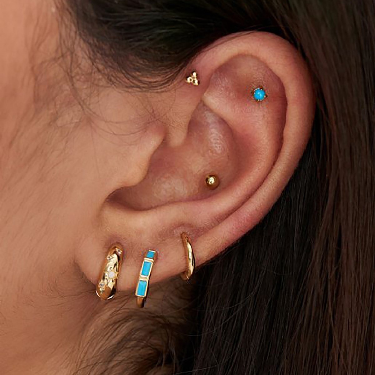 Boucle d'oreille individuelle Ania Haie Sphere doré_x000D_
3mm - vue 2