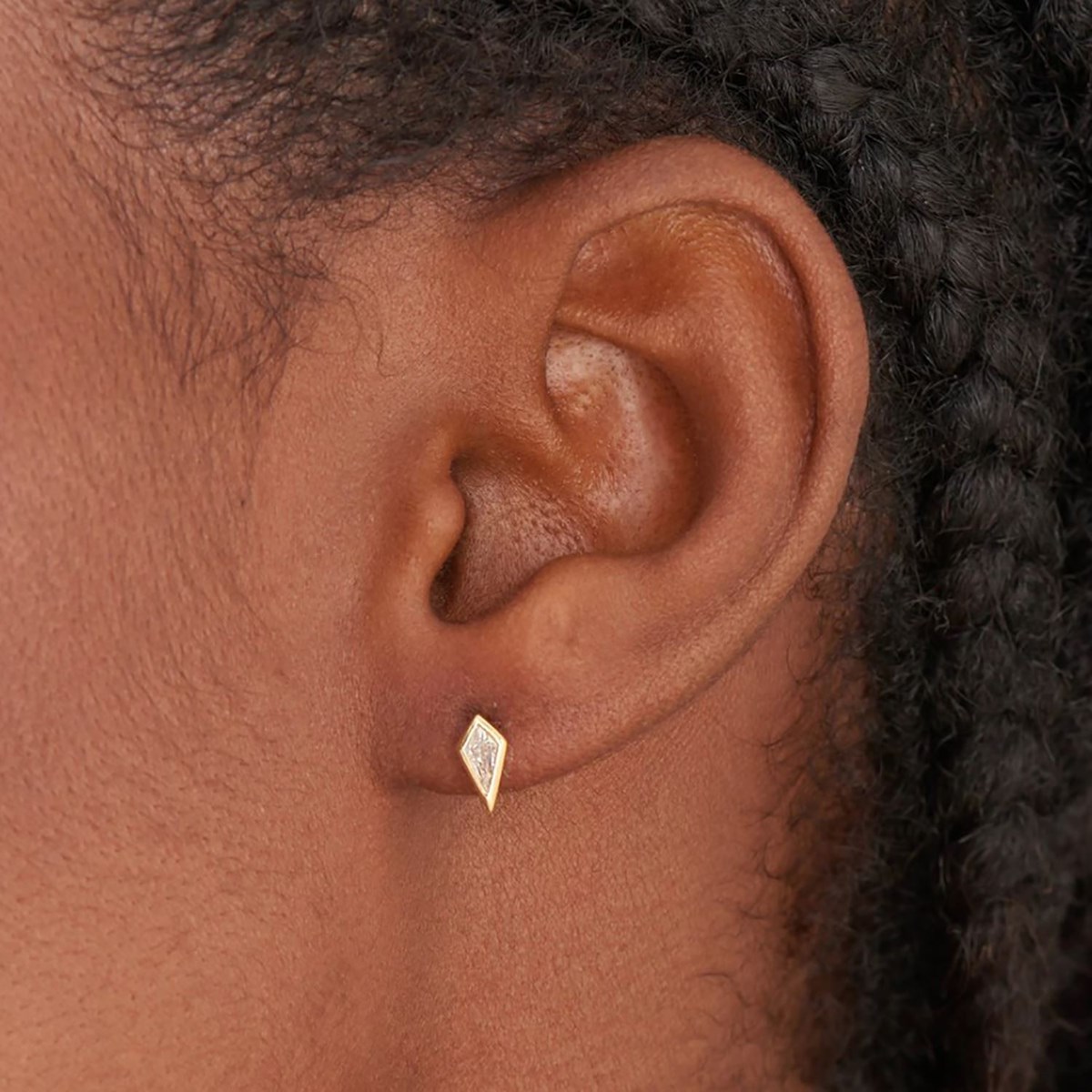 Boucle d'oreille individuelle Ania Haie 'Til Dawn lo_x000D_
sange doré - vue 2