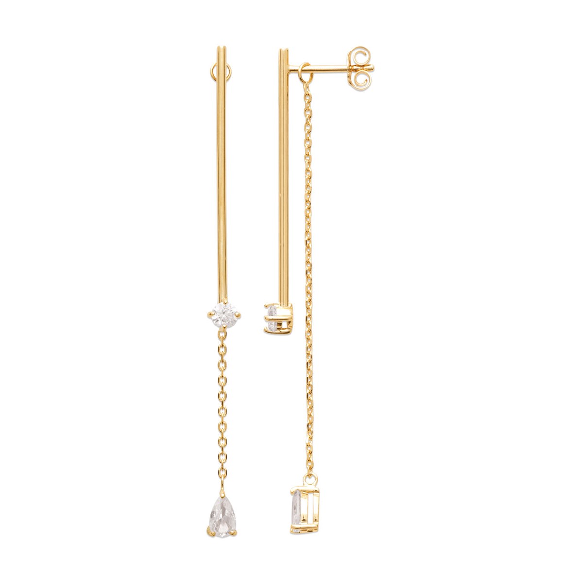 Boucles d'oreilles pendantes Brillaxis
doubles tiges