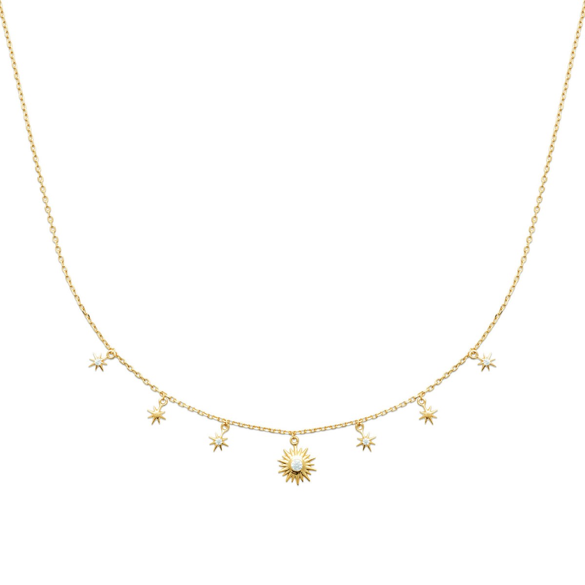 Collier Brillaxis soleil empierré
45 cm
