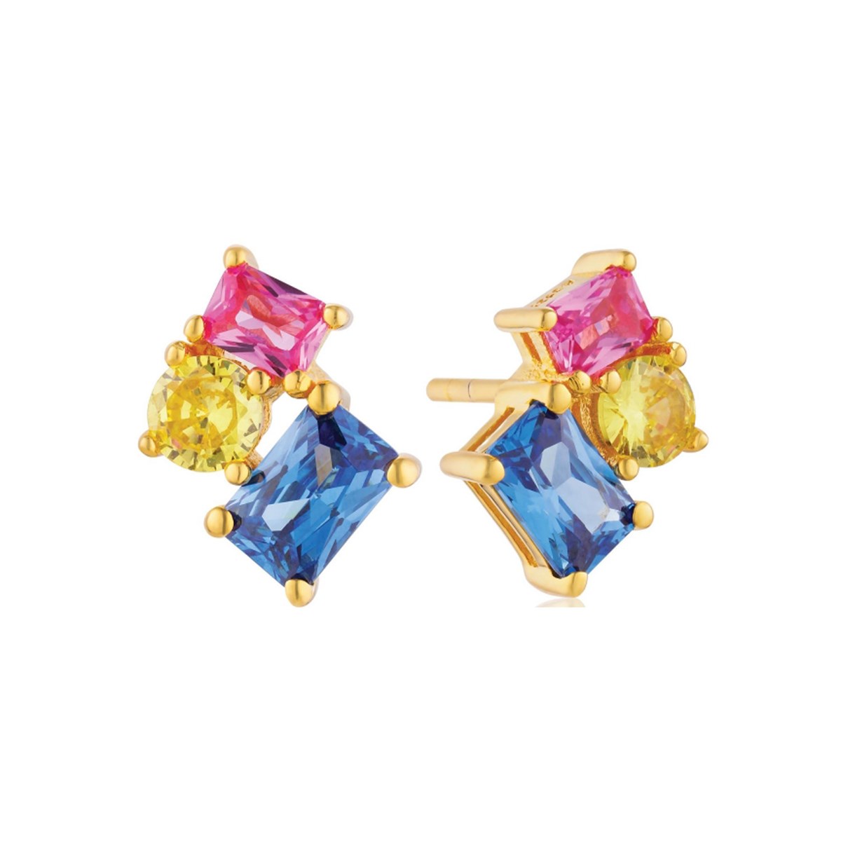 Boucles d'oreille SIF JAKOBS IVREA TRE_x000D_
Oxydes de zirconium multicolore