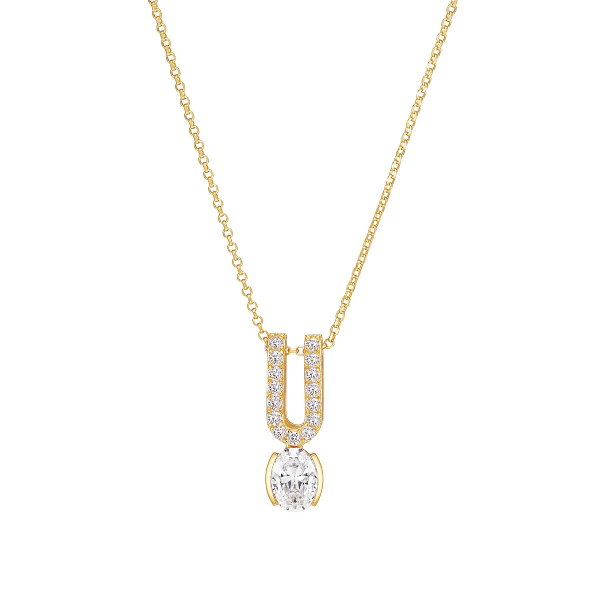 Collier Sif Jakobs ELLISSE CAREZZA / UNO_x000D_
plaqué or