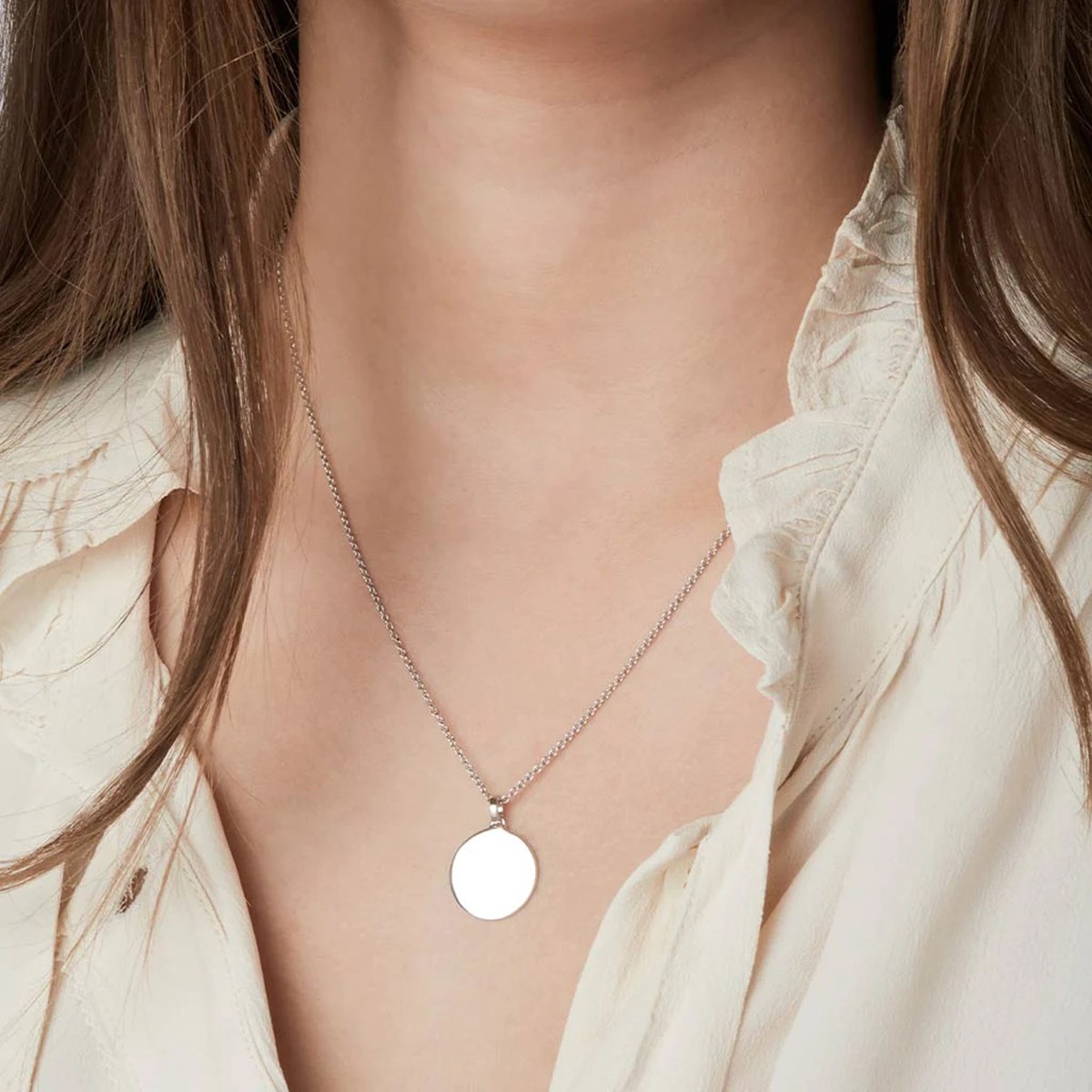 Collier Sif Jakobs FOLLINA PIANURA PICCOLO_x000D_
argent à graver - vue 2