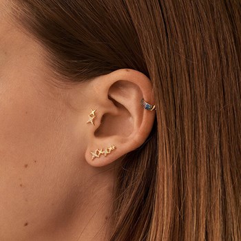 Piercing puce Agatha Shining dorée