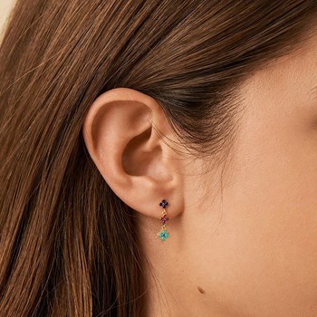 Boucles d'oreilles Agatha Beloved multicolores
pendantes