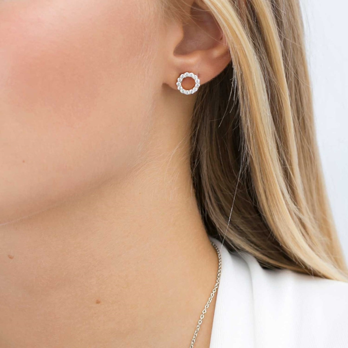Boucles d'oreille Sif Jakobs BIELLA argent_x000D_
oxyde de zirconium - vue 2