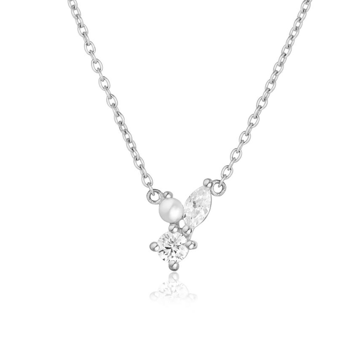 Collier Sif Jakobs ADRIA oxyde de zirconium_x000D_
perles d'eau douce