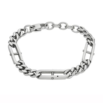 Bracelet homme Fossil Heritage D-Link acier