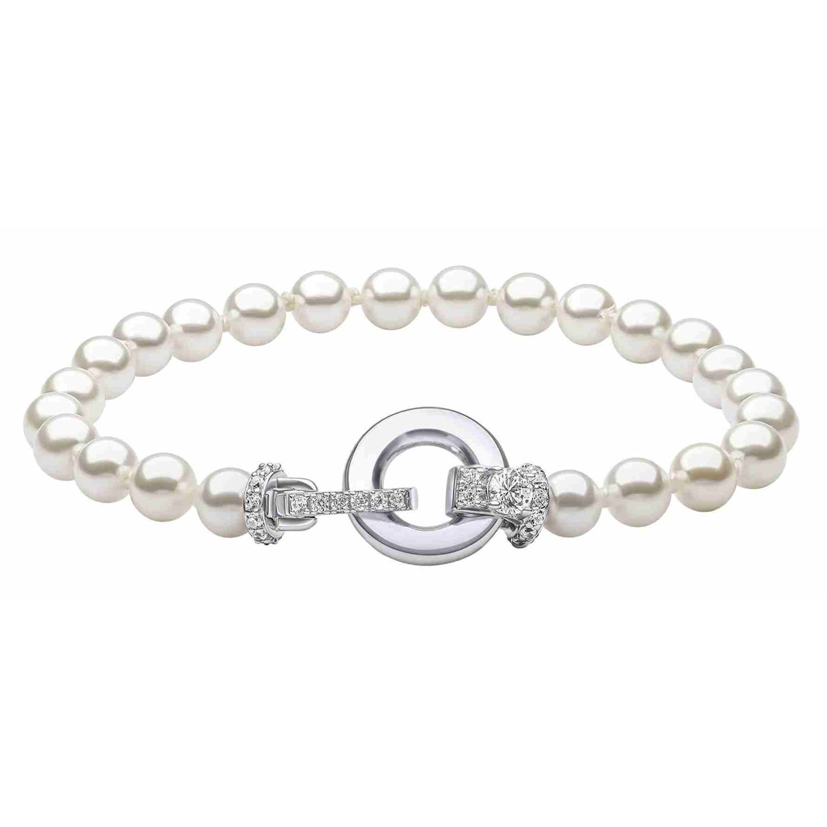 Bracelet perle et zirconium en argent 925