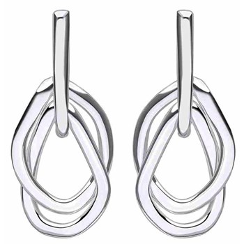 Trendy earring in 925 sterling silver