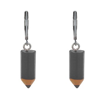 Boucles d'Oreilles Acier Inoxydable Dormeuse Petit Crayon