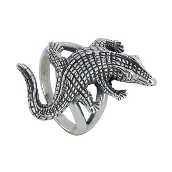 Bague Argent 925 Crocodile
