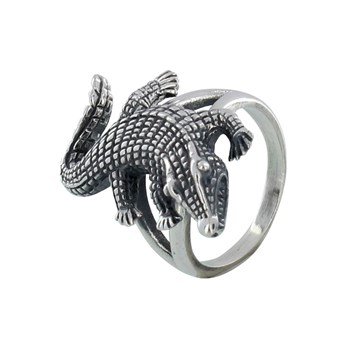 Bague Argent 925 Crocodile