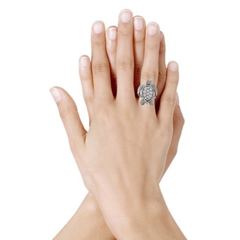 Bague Argent 925 Tortue des Galápagos