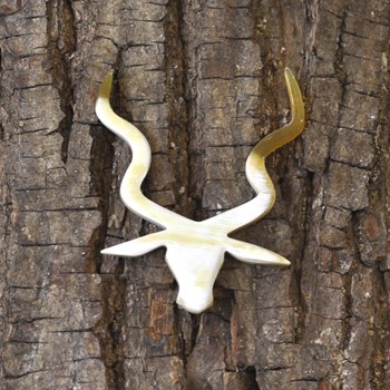 Broche Impala en Corne Modèle 2
