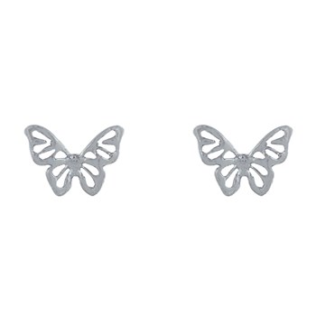 Boucles d'Oreilles Argent 925 Papillon des Iles Ajouré