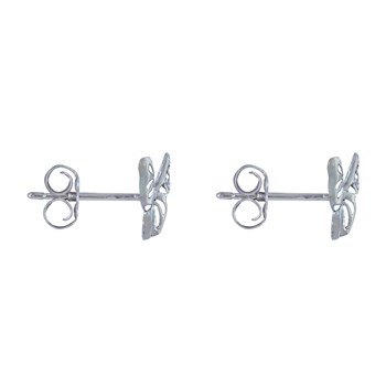 Boucles d'Oreilles Argent 925 Papillon des Iles Ajouré