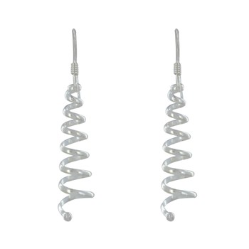 Boucles d'Oreilles Argent 925 Cône Tourbillon