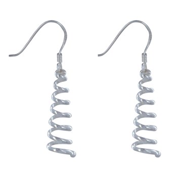 Boucles d'Oreilles Argent 925 Cône Tourbillon