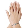 Bracelet Lien Elastique Oeil de Sainte Lucie Rond - Gris - vue V2