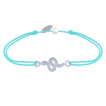 925 Silver Snake Link Bracelet - Turquoise