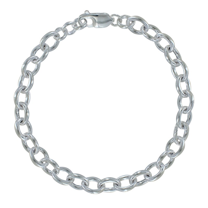 Bracelet Argent 925 Gourmette Gros Maillons
