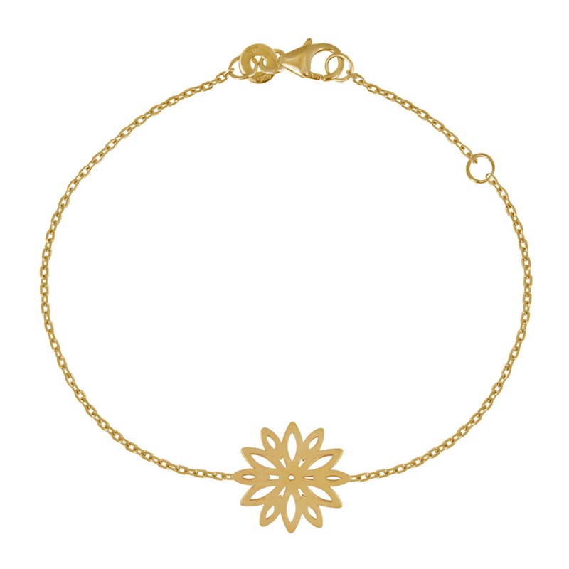 Bracelet Plaqué Or Fleur de Nénuphar