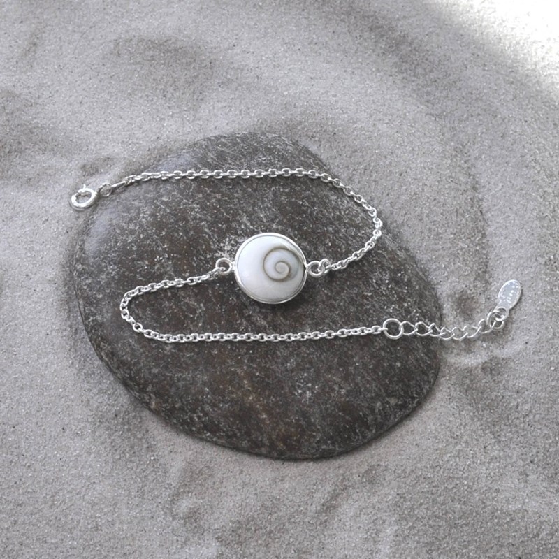 Bracelet Argent 925 Oeil de Sainte Lucie Rond - Moyen Modèle - vue 3