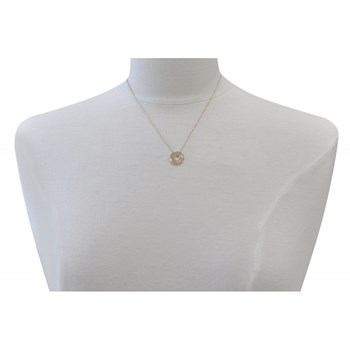 Collier Plaqué Or Jeton Ajouré Gravé Je T'Aime