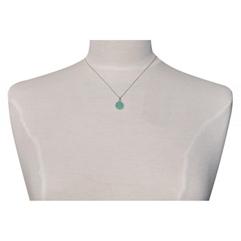 Pendentif Argent 925 Rond Dentelé d'Amazonite